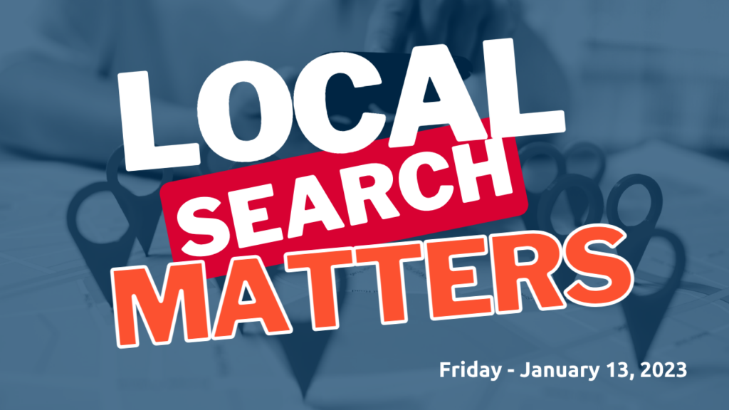 local search matters
